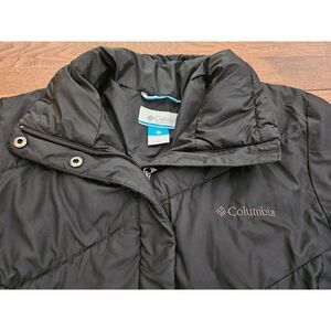Columbia Black Puffer Long Coat Womens Size‎ Small